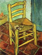 Haga click para ver la imagen ampliada vincent's chair with his pipe.jpg